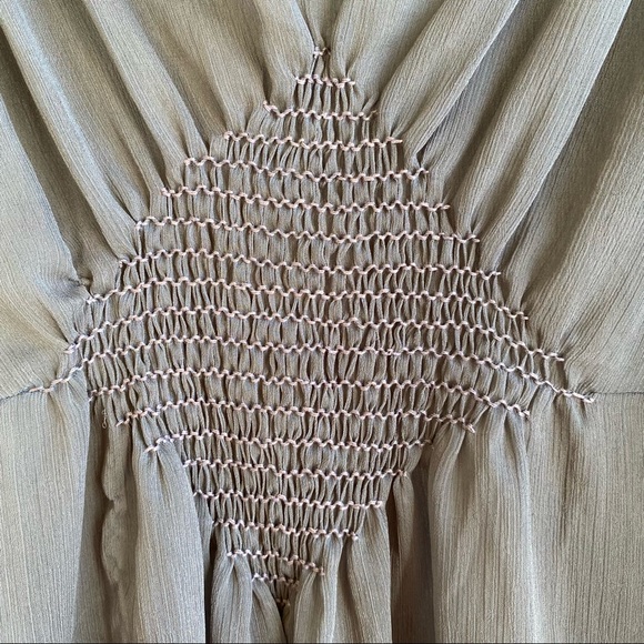 Andersen & Lauth Sheer Gray Chiffon Sleeveless Tank Sz 4 - Picture 3 of 15